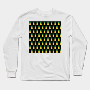 Black Pineapple Long Sleeve T-Shirt